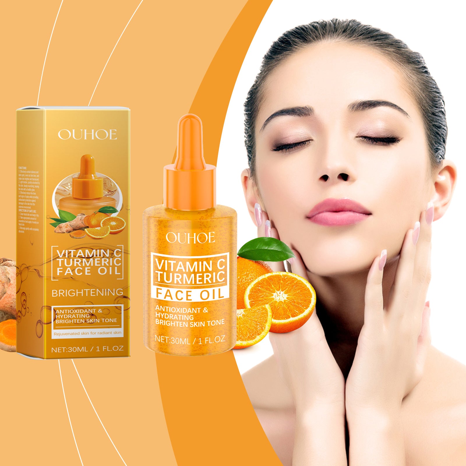 Huile Visage Éclats - Vitamine C & Curcuma